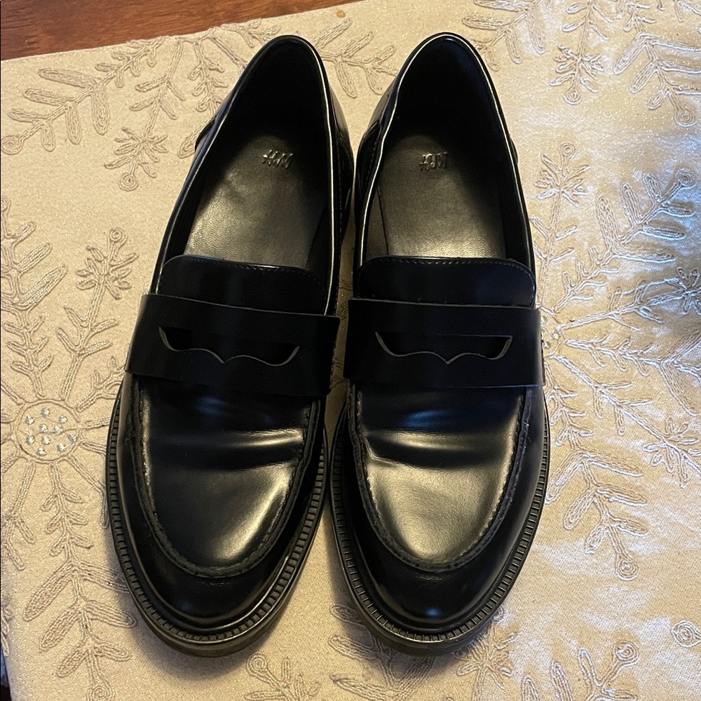 H&M Sleek Black Loafers